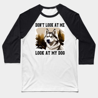 Husky Dog V.1 Baseball T-Shirt